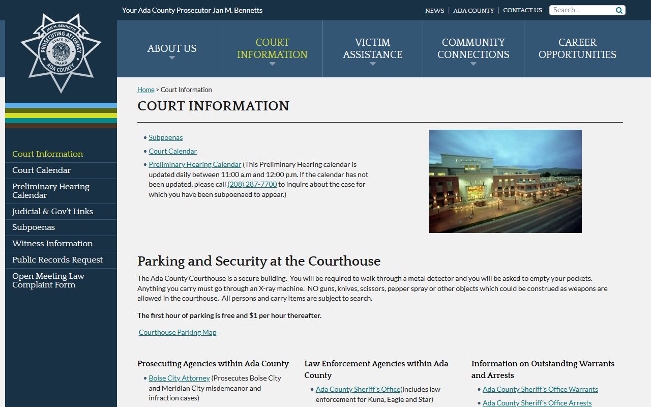 Ada County marriage and divorce records and court information distinction