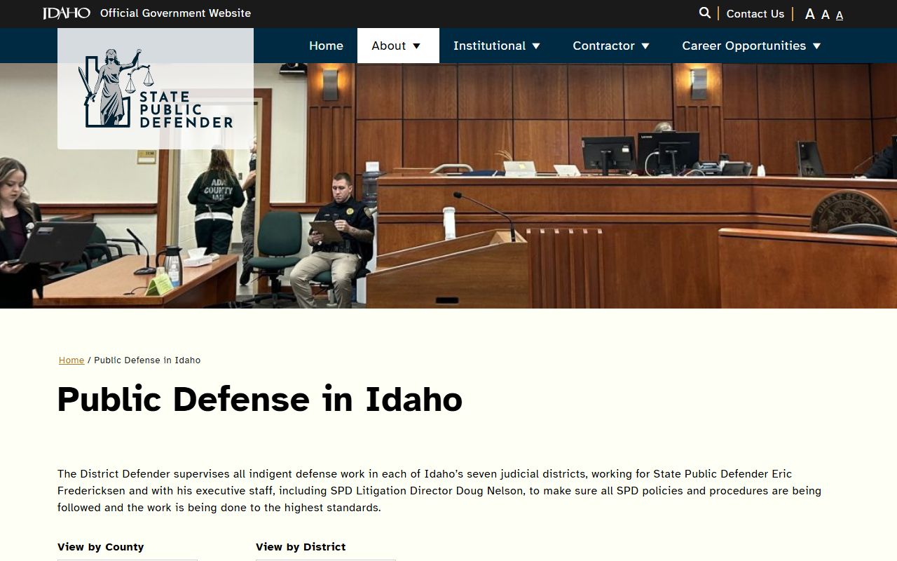 Ada County marriage and divorce records and separate public defender office listings